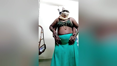 Indian wife with a big booty playing with her hubby's dick