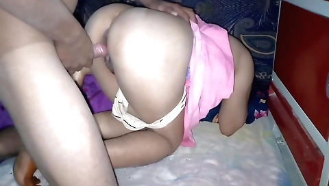 Amateur brunette chick with long hair 18+ with small tits