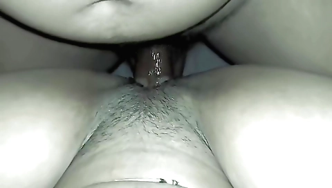 Indian girl in a sexy panties has her hairy pussy licked