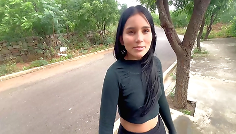 Indian girl gets fucked by a young guy in her apartment