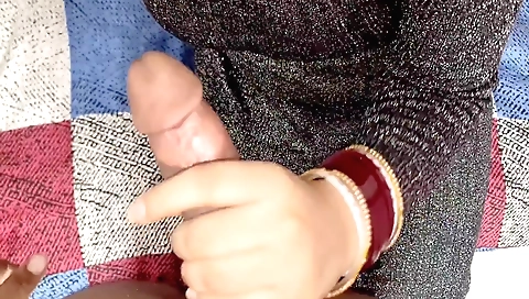 Indian babe is caught by her boss and gives blowjob