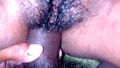 Indian wife with hairy pussy and hairy pussy in pov