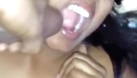Indian brunette with a sexy face gets fucked on her face