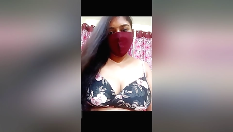 Sexy brunette divya ain't bad in front of the webcam