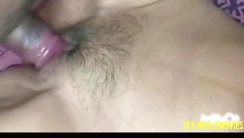 Stepbrother and stepsister are playing with some hairy cunt