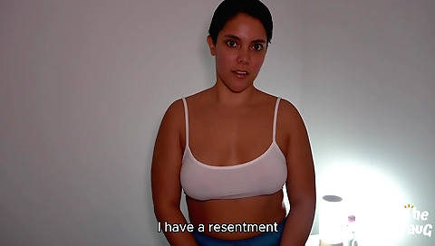 Busty brunette therapist and her client have a great massage