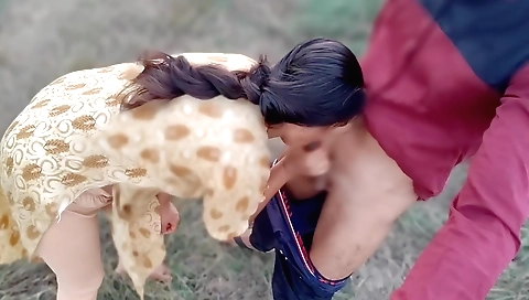 Slutty indian girl with small boobies fucks in the sun 001