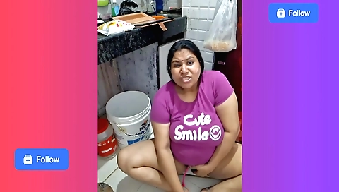 Busty brunette with big tits gets her pussy fucked by a guy