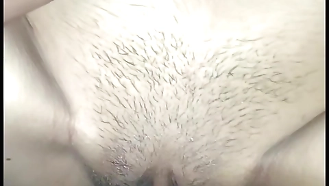 Busty indian slut shows her hairy pussy in homemade vid