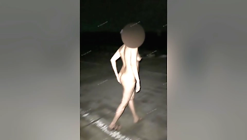 Indian girl wearing a black tee and white shirt in a solo vid