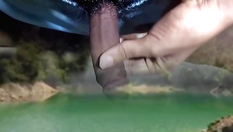 Indian girl with big tits with hairy butt is sucking