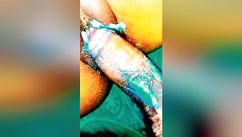 Indian girlfriend makes out with a guy who loves playing with her