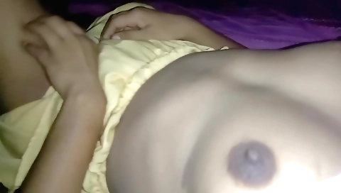 Indian college girl and her boyfriend's sex on a bed