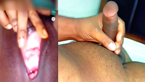 Indian babe in a bikini has a huge round pussy on webcam
