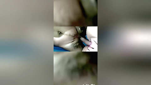 Indian teen gets her pussy creampie with her boyfriend