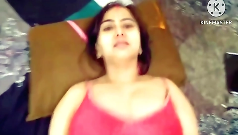 Brunette milf 18+ in the kitchen licking her pussy