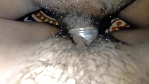 Indian girl gets fucked in her hairy pussy and mouth