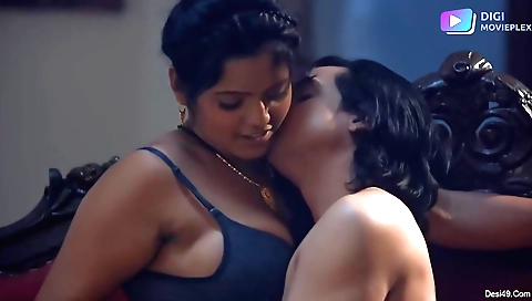 Brunette with big boobs gets fucked in her cunt and ass