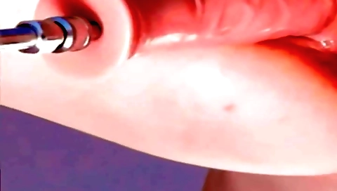 Sexy blonde plays with her pink toy in her tight pussy