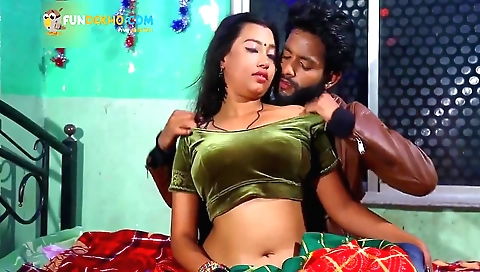 Busty indian brunette is getting her ass and pussy fucked