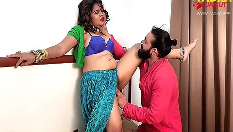 Indian babe fucks in the village and has her mouth pounded