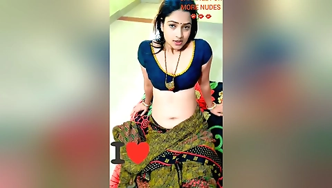 Indian pornstar is getting naked in this homemade video