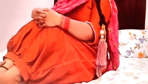 Indian big tits milf getting fucked in leather pants