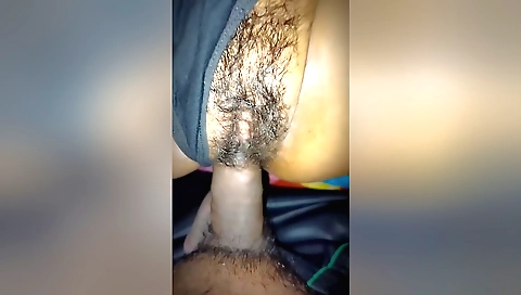 Indian teen with hairy pussy is showing herself on camera