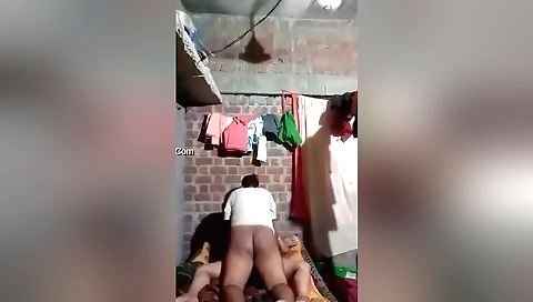 Indian brunette giving a blowjob and getting fucked