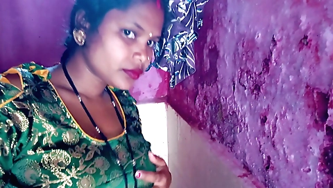 Indian big tits brunette sex video in the bathroom