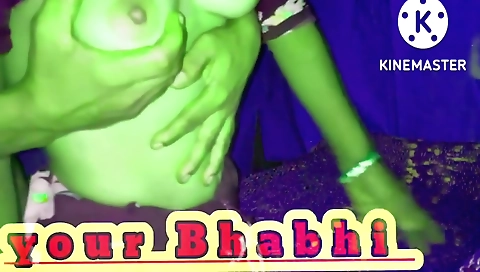 Indian chick making amateur video with me together