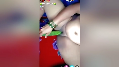 Indian chick loves to show her body and play with her toys