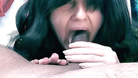 Indian teen 18+ sucking a cock in amateur porn film