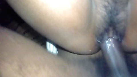 Beautiful 18 year old amateur girl is showing hairy pussy