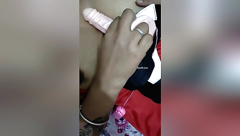 Busty girl fills her pussy with sex toys 9 times a day