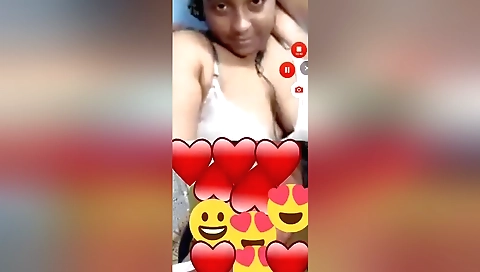 Sexy brunette amateur shows her body in front of the camera