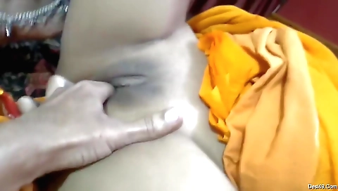 Indian wife fucked in POV on her couch by her husband