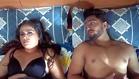 Brunette enjoys getting penetrated in hot threesome