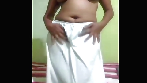 Indian slut in a hot dress seduces to show her body