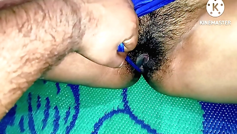 Hairy indian teen 18+ fucks her stepmothers mom in pov video