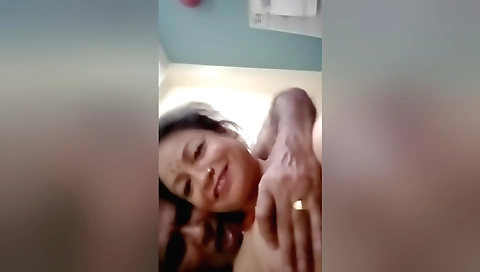 Indian milf with a shaved pussy enjoys sex with her stepbrother