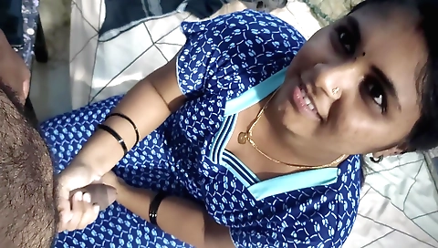 Indian milf gets ready to ride her hubby in bedroom on cam