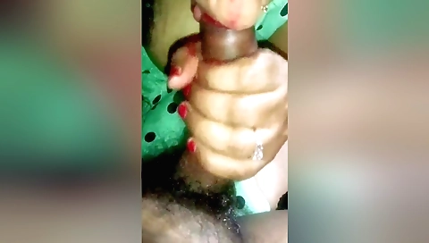 Indian girlfriend fucks me in bed and makes me cum