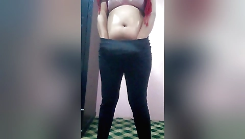 Indian solo female video showing a cute girl with big tits