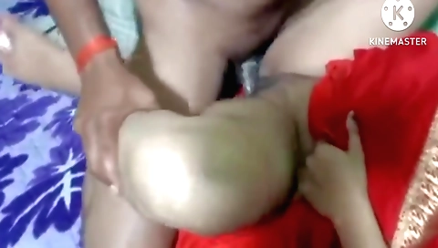 Indian brunette fucked a stepmother with her big black dick