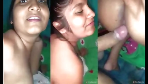 Indian girl in red lingerie shows her body for the internet