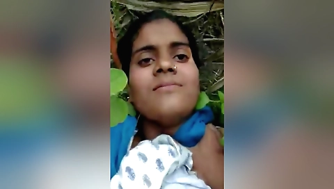Indian big tits amateur outdoor fucking with big cock