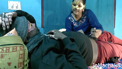 Amateur brunette sucking a dick and having a handjob