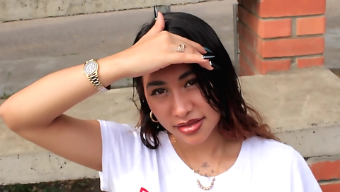 Petite Indian girl gets fucked in the park by a stranger