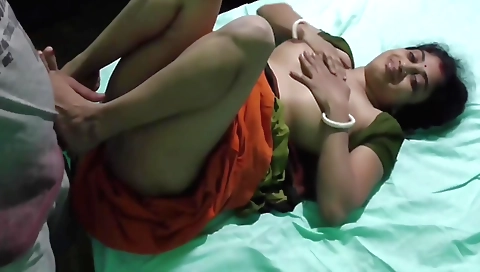 Hot brunette fucks her aunty with her feet on the webcam